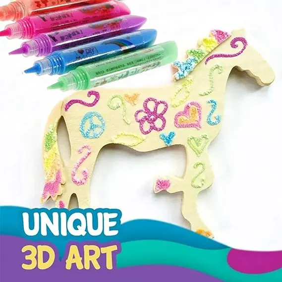 OOLY, Magic Puffy Pens, Set of 6, Magic Pens with 3D Ink, Just Add