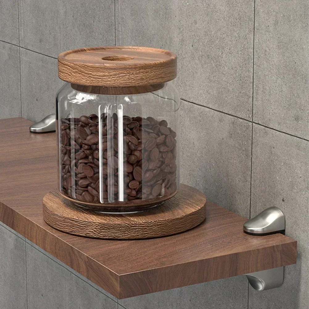 Aerzetix - 4 Staffe Di Fissaggio Per Mensola In Vetro 3/8 Mm In Metallo - Foto 5