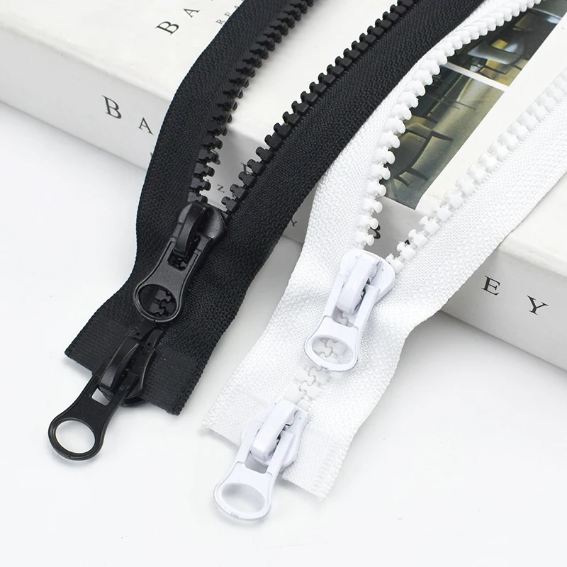 Description Picture 4 of item8# 15-500cm Resin Zipper Double Sliders Zippers For Sewing Jacket Coat Open-End Zips Repair Kit DIY Bag Clothing Accessories