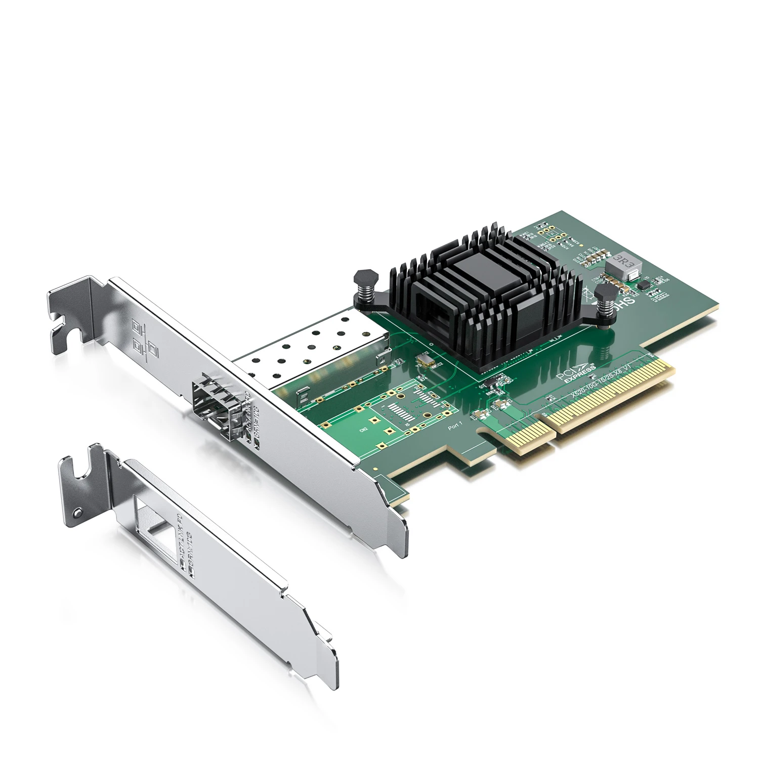 Серверная сетевая карта Intel X520-DA1 10GbE PCI-E, один SFP + порт 10 Gigabit PCIE