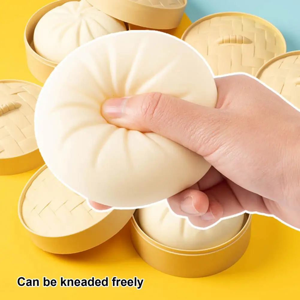 Relieve Stress Toy  Funny Food Buns Anti-stress Toy  Mini Stress Relief Toy
