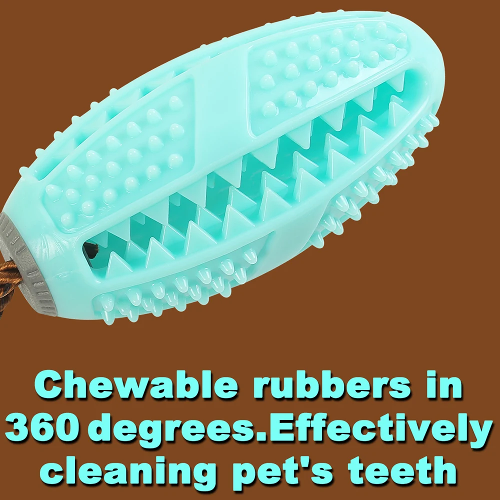 Dog Interactive Rubber Toys For Large Small Dogs Cats Chew Teeth Cleaning Golden Labrador Retriever Training Pet Accessories 5