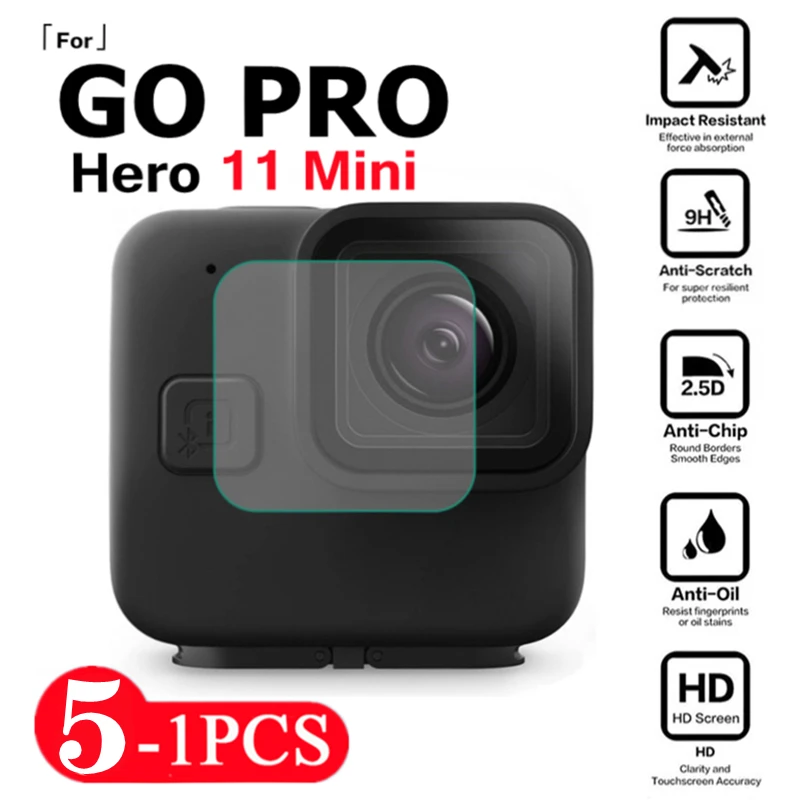 Protezione Dell'Obiettivo In Vetro Temperato Per Go Pro Hero 11 Mini Fotocamera Obiettivo Anteriore Lcd Schermo Flessibile Copertura Protettiva Per Go
