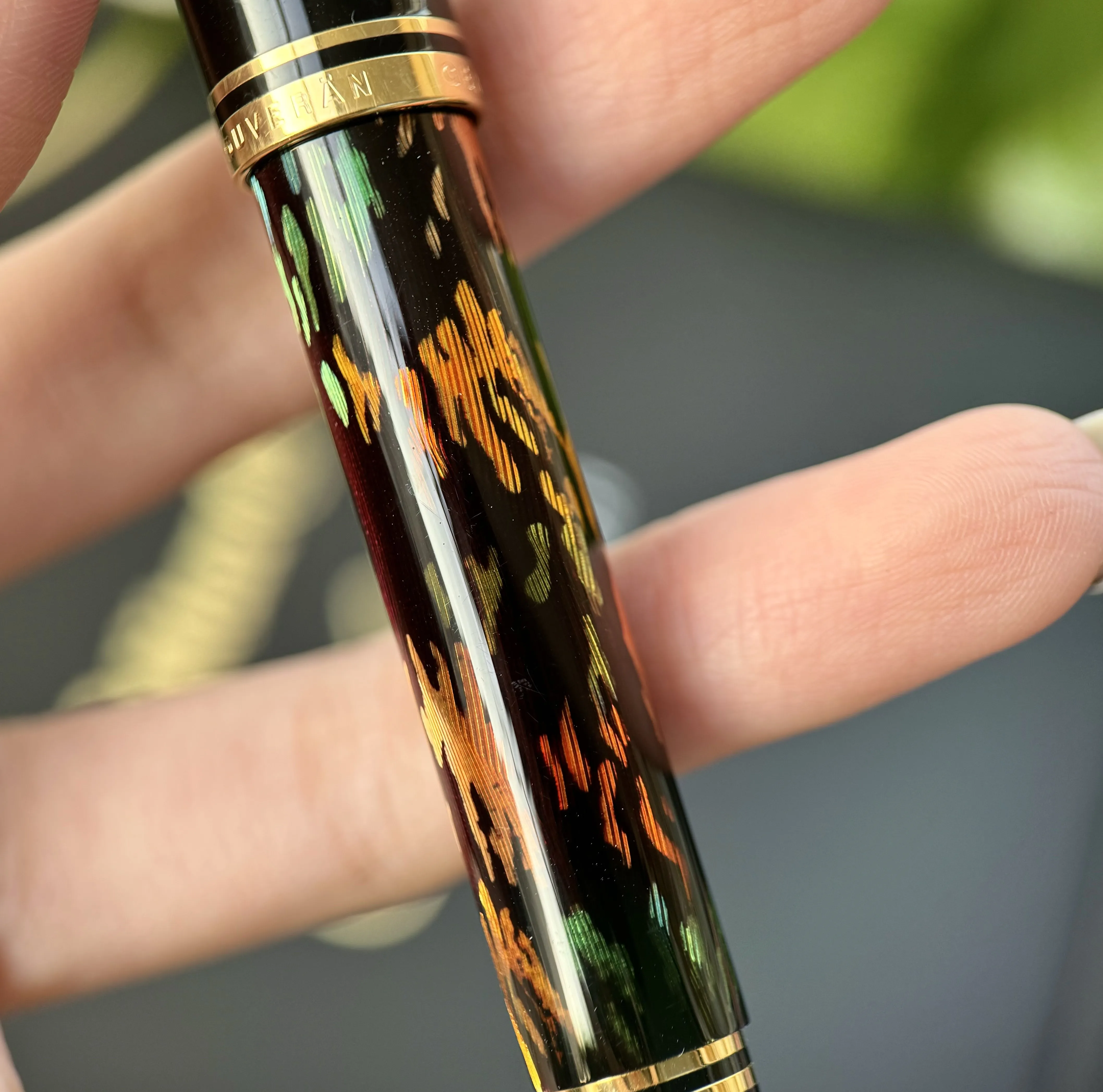 German Original Pelikan M600 Resin Fountain Pen 14K Gold Nib Art Collection Llimited Edition Gift Box Writing Pen