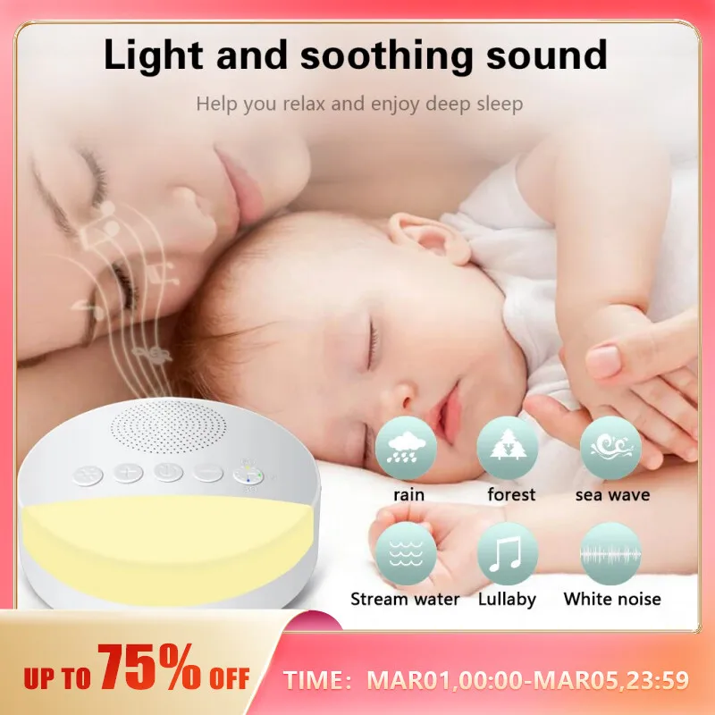 Buy somezeds white noise machine baby for sleeping nursery office home clearance
