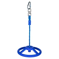 Ninja Wheel Indoor Hanging Ring Rings Training for Children Steering Swing Pull-up Handle Toy Exercise 2