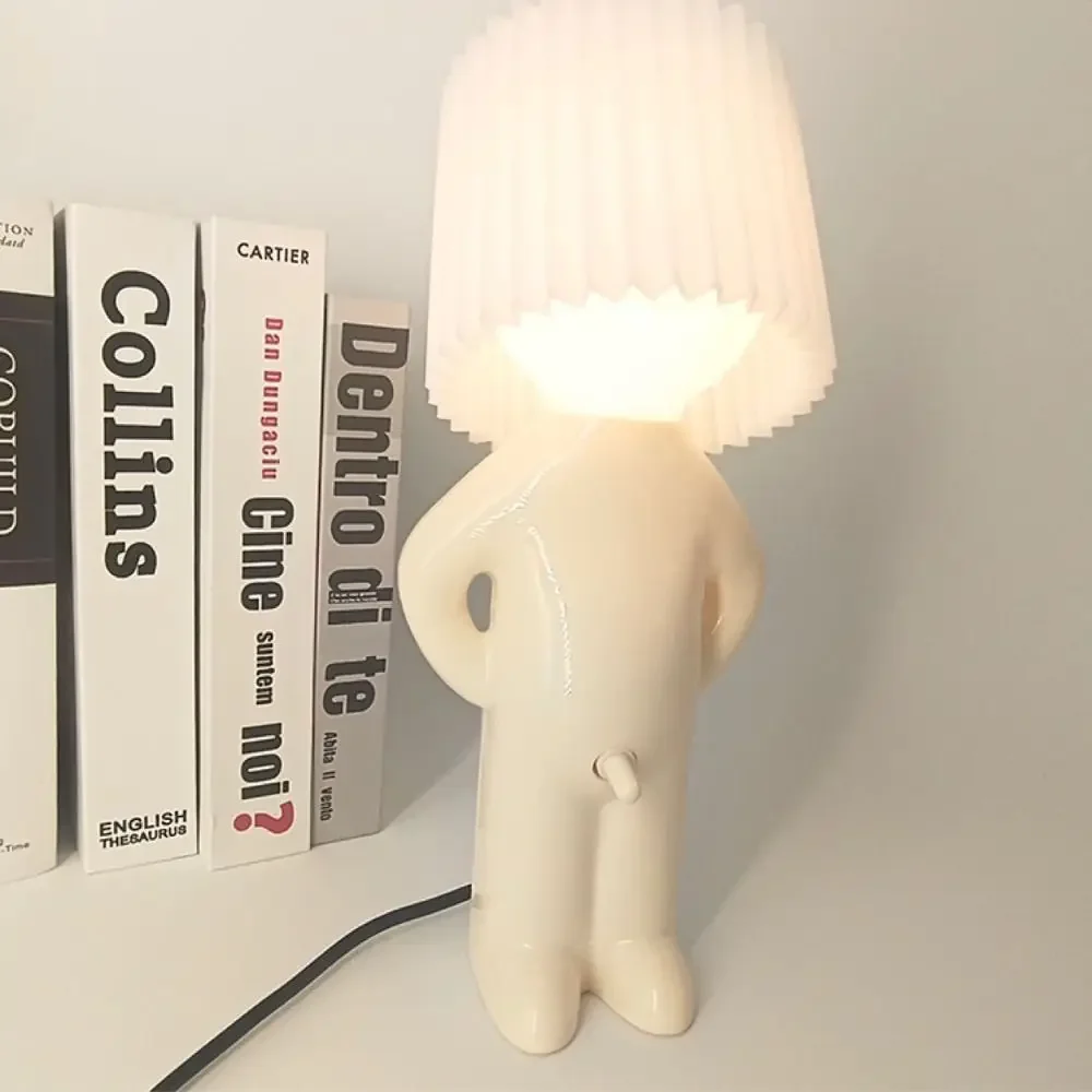 Plug-in Energy-Saving Creative Small Night Light Home Decoration Mr.P A Little Shy Man LED Naughty Boy Lamp Eye Caring