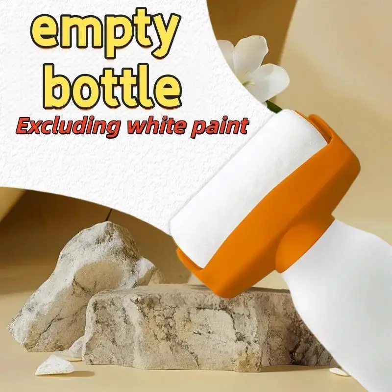 1Pcs DIY 액세서리 벽 수리 및 터치업 도구 재사용 가능한 350ml 페인트 롤러 브러시 수성 라텍스 페인트 플라스틱 병