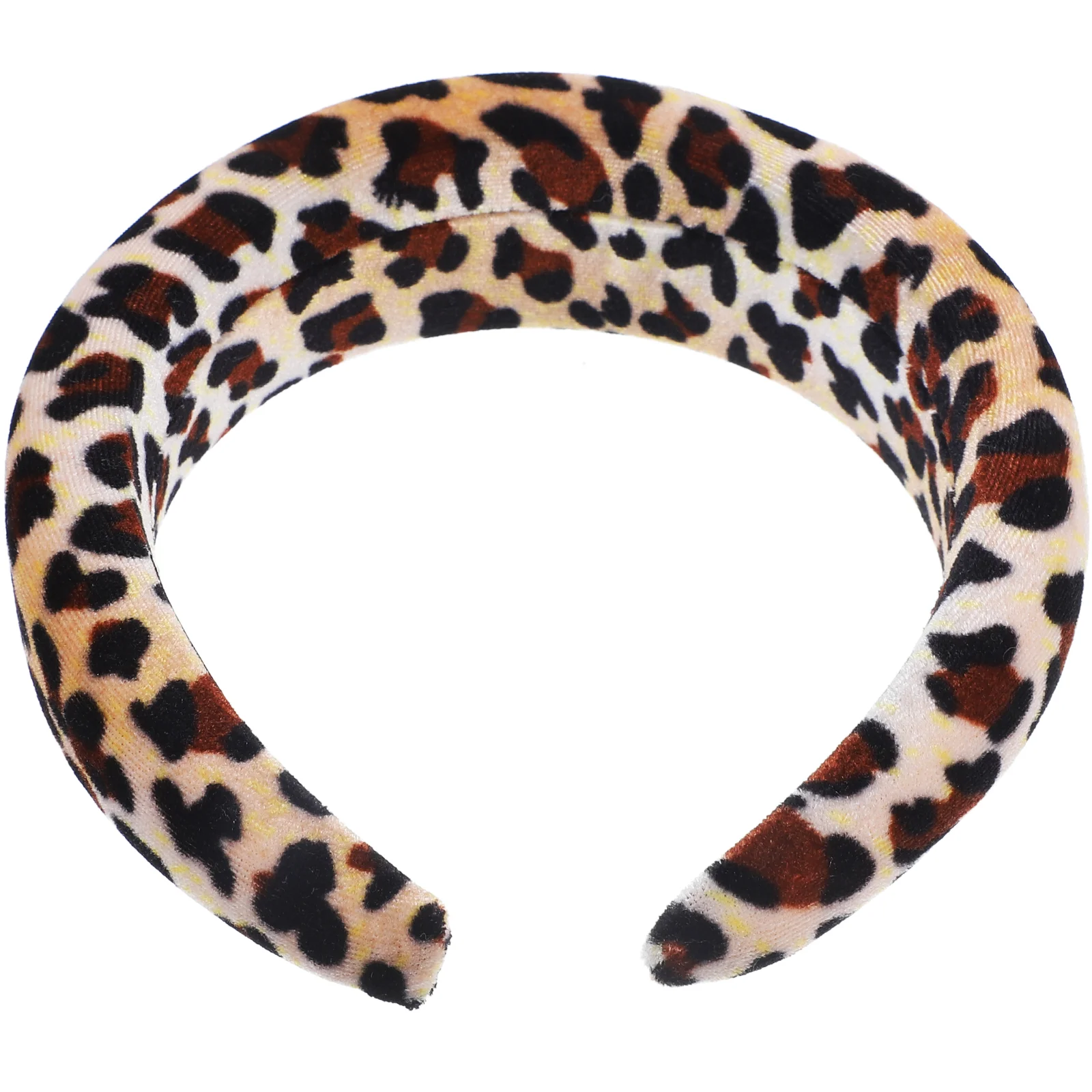 

Leopard Sponge Headband Puffy Headbands for Women Curly Hair Ties Women's Short Girl Accessory Headgear