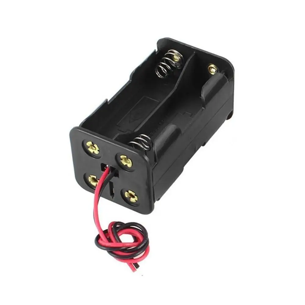 Custodia resistente da 6 V Custodia per batterie 4 * AA Scatola per batterie AA a doppio piano Custodia per batteria Custodia per batteria 4 batterie AA posteriori - immagine 4