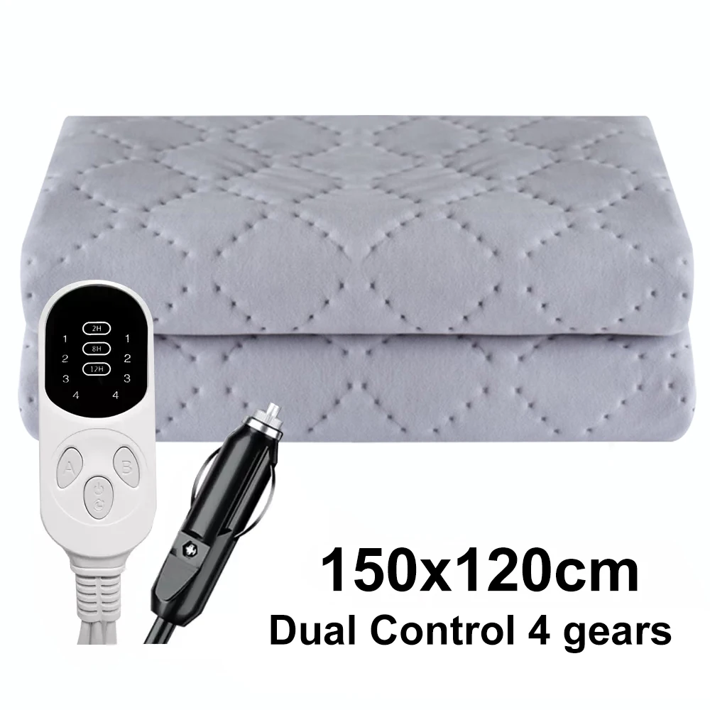 Car Electric Blanket 12V 16V 24V Car Heating Pad Camping Heating Blanket Seat RV Truck Pad Warming Electric Mattress