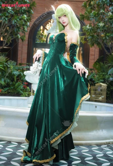 miccostumes Women's C.C. Cosplay Costume Countess Gown Court Dress Set with  Sleeves Halloween Cosplay Costume - AliExpress 200000532
