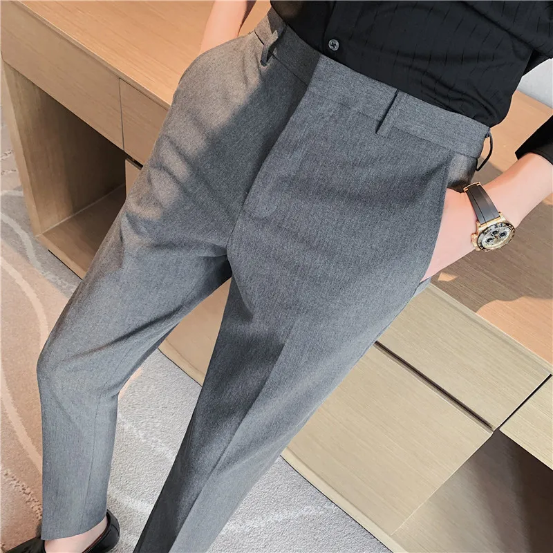 2022 New Fashion Trend Golf Man Suit Pants Big Size Mens Slim Fit Trousers Formal Pants pantalon de vestir para hombres