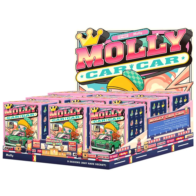 thumbnail image 1 of POP MART Molly Car Car Series Caja ciega aleatoria de juguetes Figuras de acción de anime Kawaii Caixa Caja sorpresa Caja misteriosa Muñecas Regalo para niñas, 1 of 5