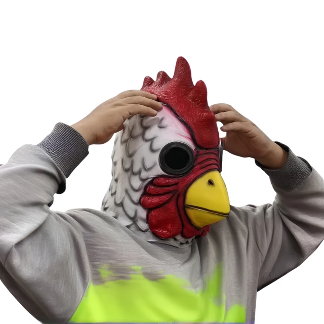 Maschera Gallina Maschera Da Gallo In Lattice Costume Carnevale