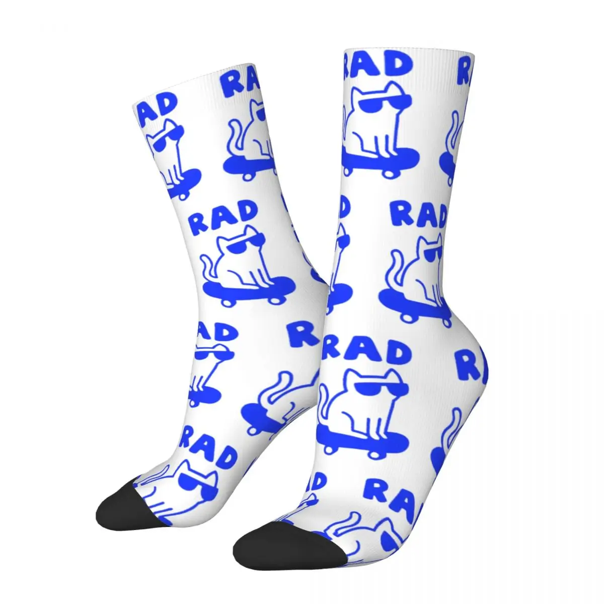 

Novelty Male Socks Funny Skateboard Cat Accessories Cute Cool Cat Kawaii High Quality Socks Spring Autumn Winter