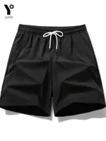 Men's Quick Drying Sports Shorts 1-Pack Casual Loose Elastic Belt with Drawstring Lightweight Suitable for Running and Training 1