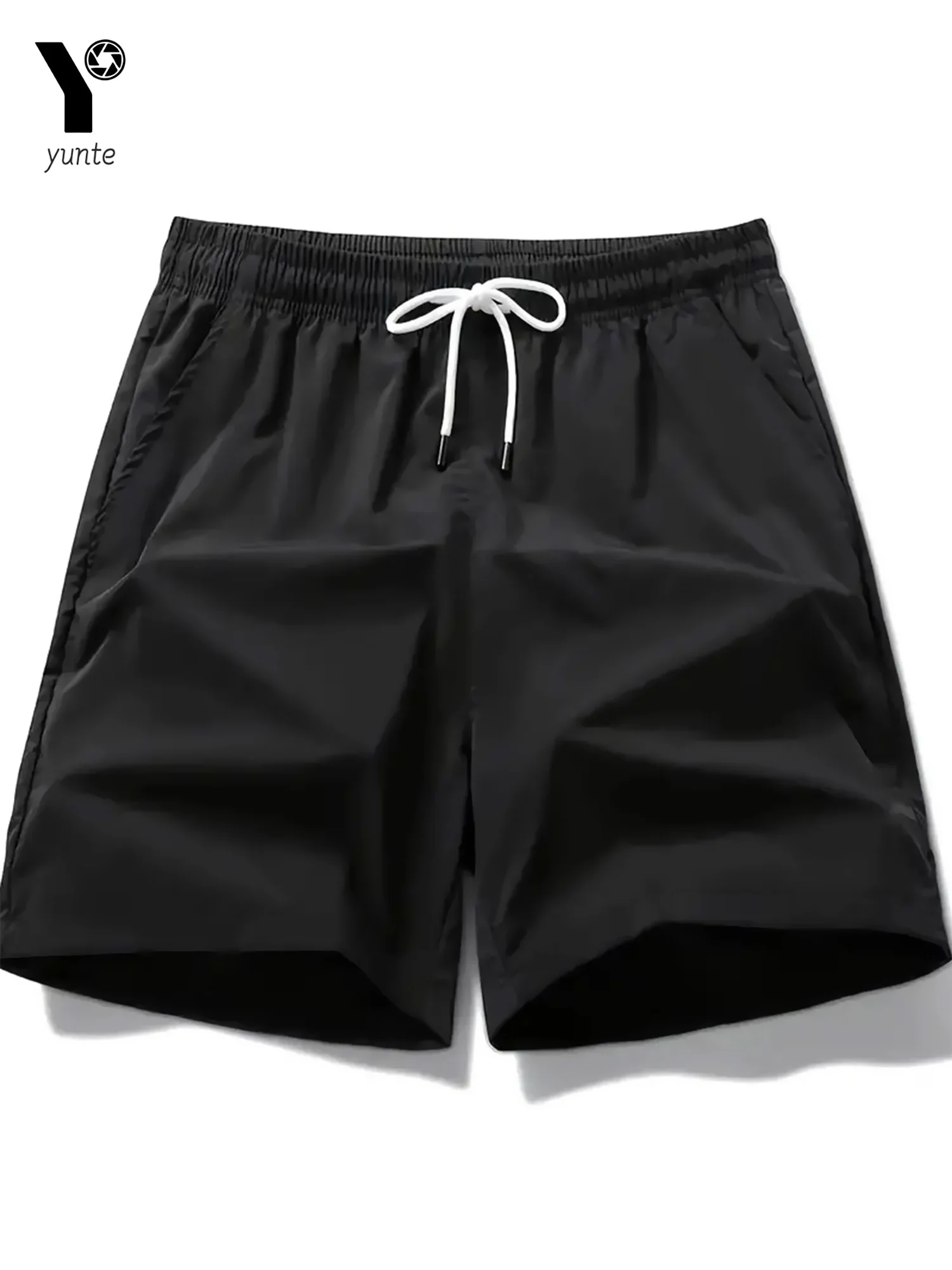 Men's Quick-Drying Sports Shorts 3-Color 3-Pack Casual Loose Elastic Belt with Drawstring Lightweight Suitable for Running and t 2