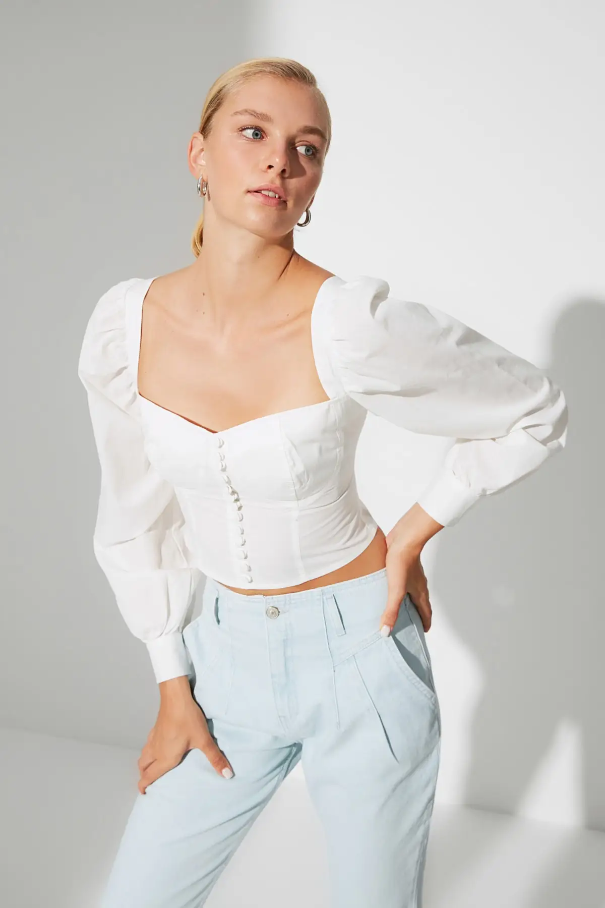 Trendyol Bubble Sleeve Blouse 