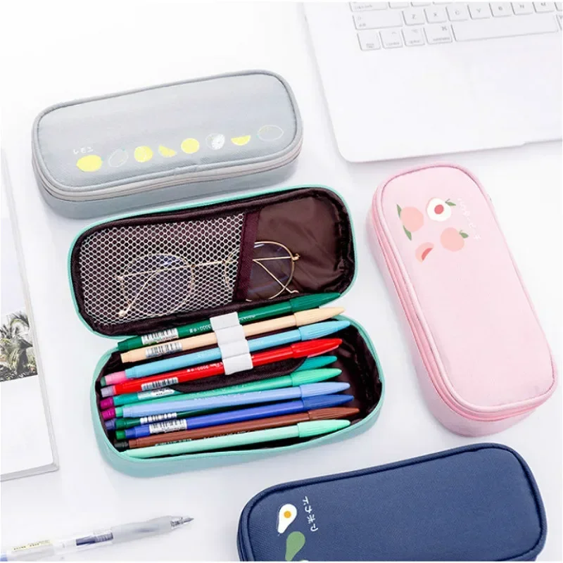 

Large Capacity Pencil Case Stationery Pen Case Corduroy Pencilcase School Supplies Pencil Pouch Back To School Storage Bags