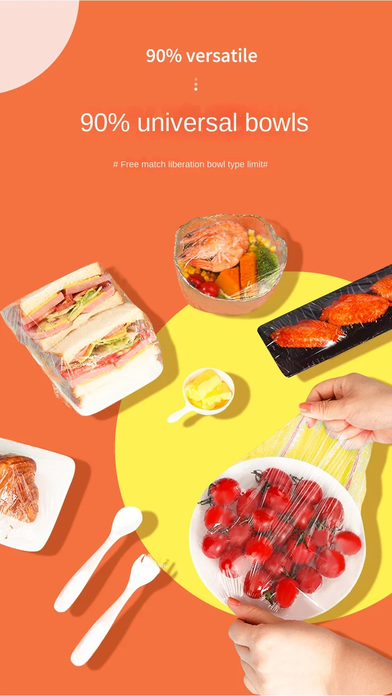 Description Picture 6 of itemReusable Food Wrap Storage Covers Bags For Bowl Elastic Plate Silicone Lid Cover Kitchen Fruit Plastic Fresh-Keeping Seal