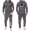 2024 Spring and Autumn New Printing Men Ski Doo Can-am Breathable Outdoor + Pants Sports Casual Solid Color Zipper Set 5