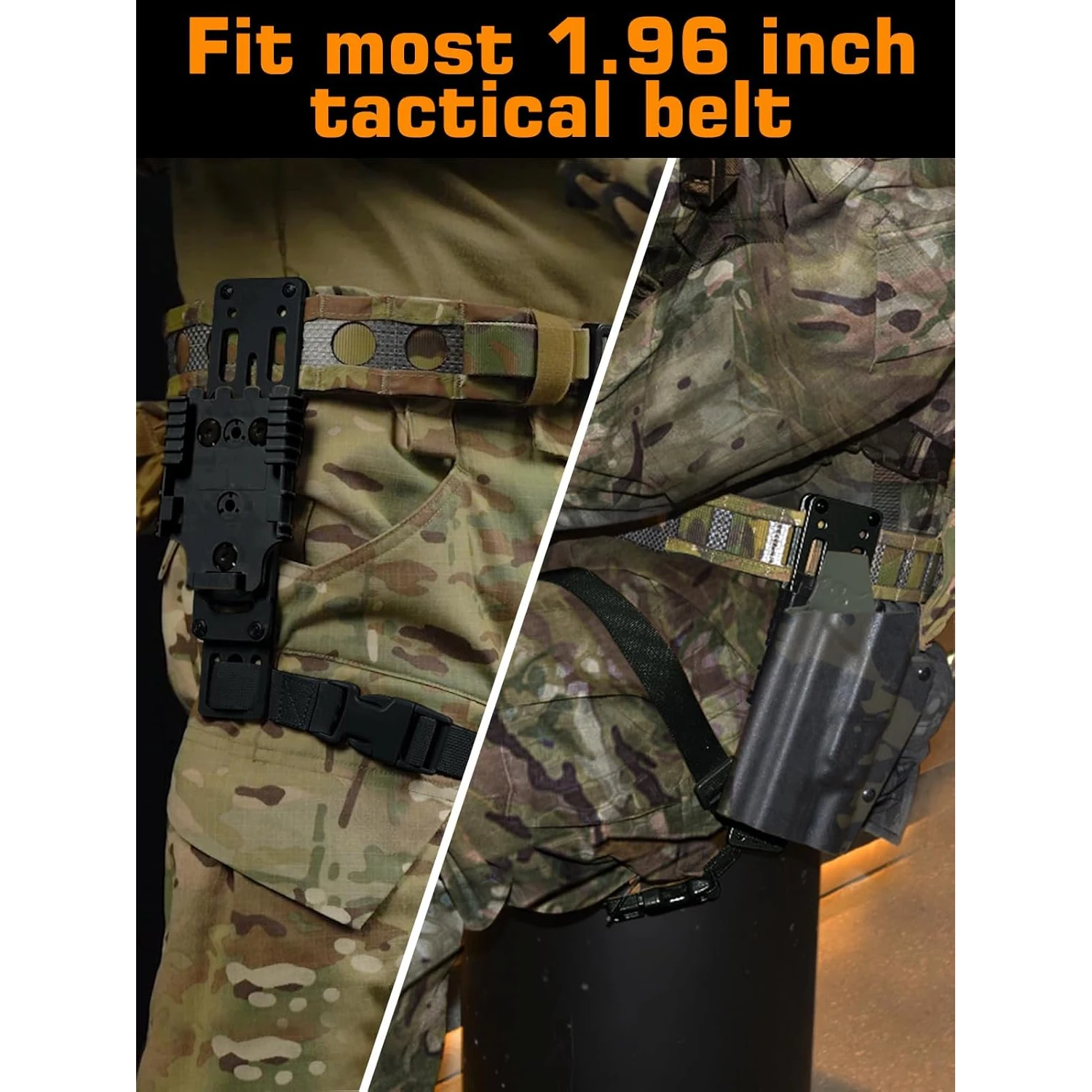 Pistol Holster Tactical Locking System QLS 19 22 Kit Pistol Holster Belt Adapter Gun Quick Receiver&Fork Hunting Shooting Training Airsoft Gear pistol holster