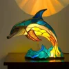Modern Resin Table Lamp Home Decoration Exquisite Retro Ornament Creative Cute Desktop Light Eye Protection Night Light 5