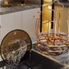 Rotating Cup Drying Rack Stand with 6 Hooks, Bottle Drainer Holder Glass Cup Spin Organizer for Kitchen Office Restaurant 6