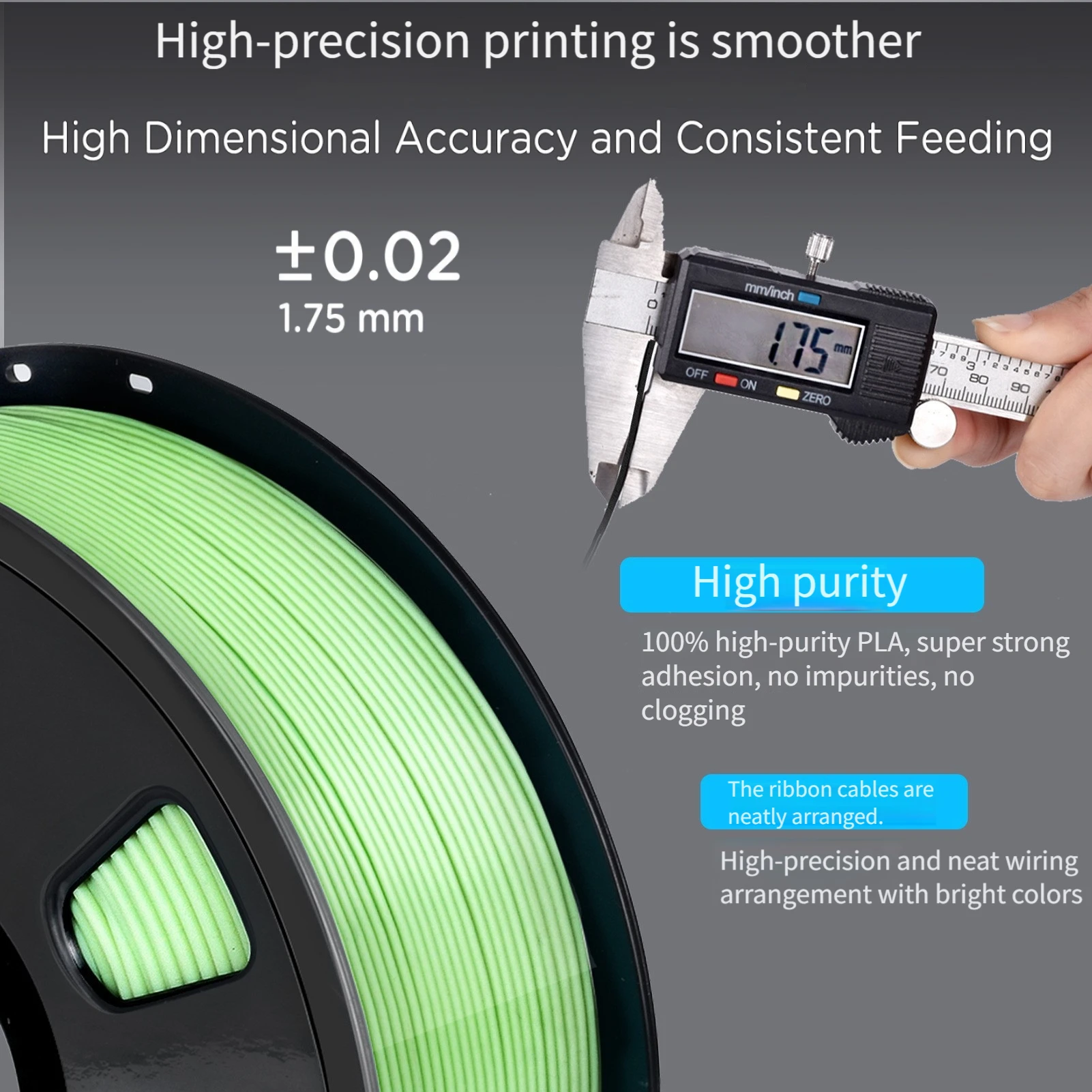 250G 3D 프린터 실크 광택 멀티 컬러 필라멘트, 듀얼 컬러 PLA 필라멘트, 모든 1.75mm FDM 프린터에 적합