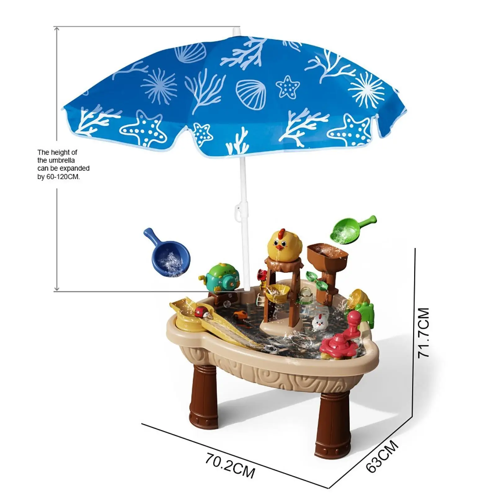 Sand Water Table Toys Sensory Activity Tables for Activity Backyard Children 6
