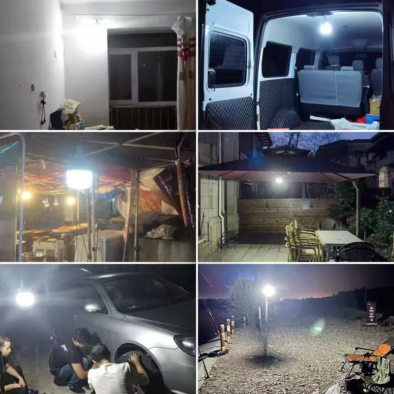 Camping Light USB Rechargeable LED Emergency Lamp Outdoor Portable Lanterns with Hook 1 / 2 / 4 / 8pcs for BBQ Tents Battery Bulb camping light portable lanterns camping lamp camping lantern
