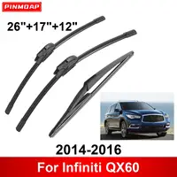 3PCS Car Wiper For Infiniti QX60 2014-2016 Front Rear Wiper Blades Brushes Auto Accessories 2014 2015 2016 1