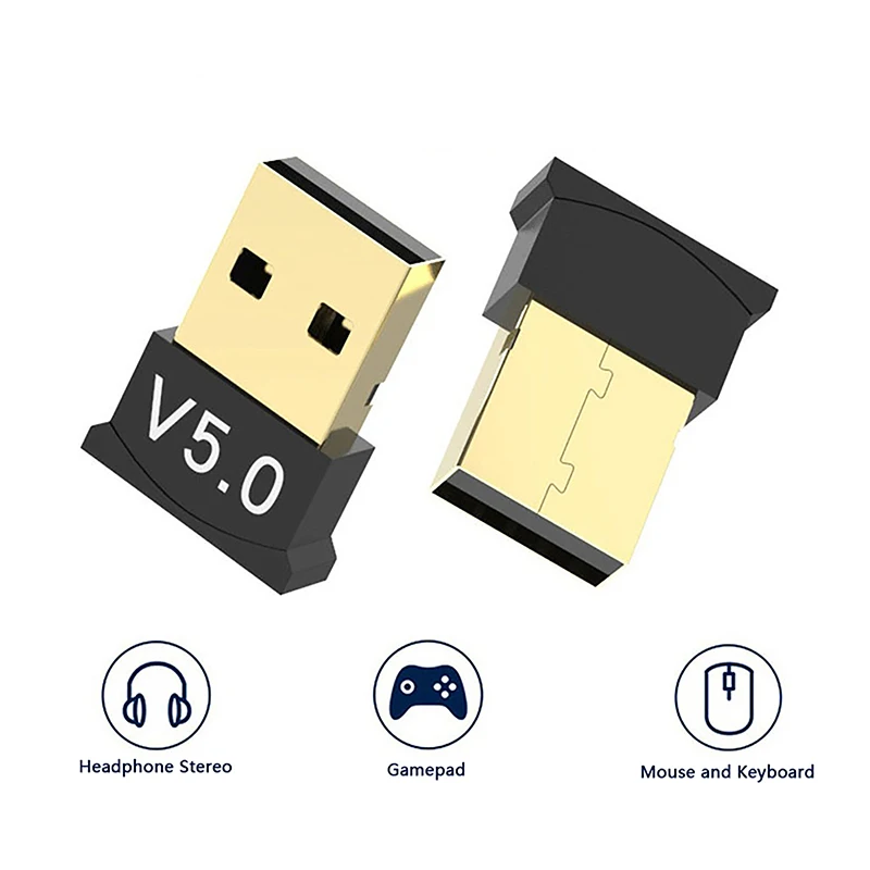 Bluetooth Adapter For PC USB Bluetooth 5.0 Dongle Receiver For Speaker Mouse Keyboard Music Audio Transmitter Printer