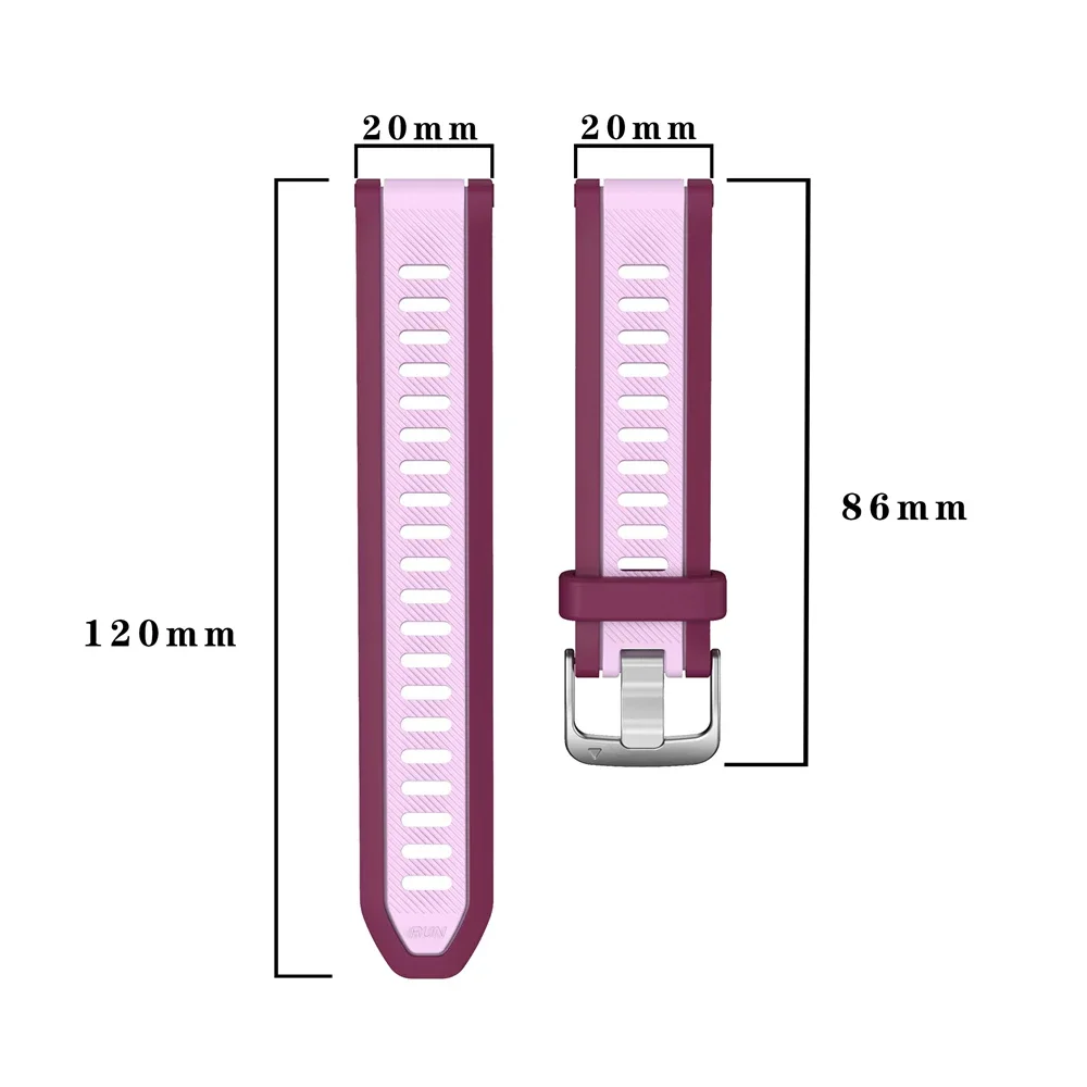 Quick Release 20mm Silicone Watch Strap – Vibrant Bracelet