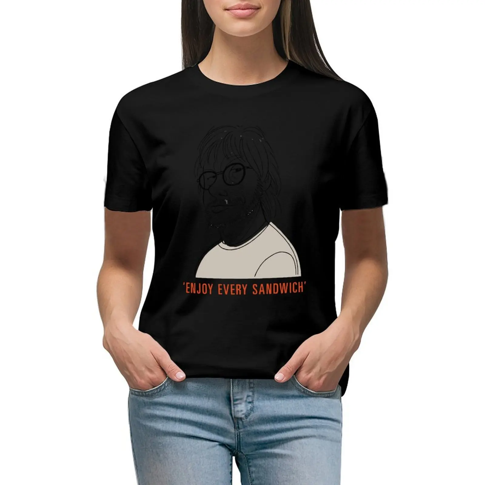 

Enjoy every sandwich T-Shirt Female clothing animal prinfor vintage cat shirts for Women