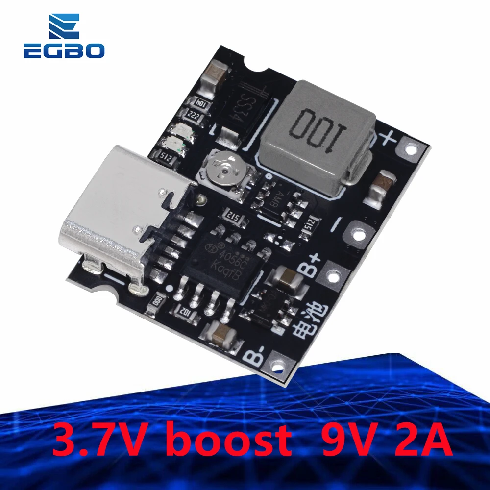1~10 Stück 2A 18650 Akku 3,7V bis 9V 5V 2A Akku-Ladegerät Boost Integriertes Einstellbares Modul 2A 18650 Akku – Detail 13