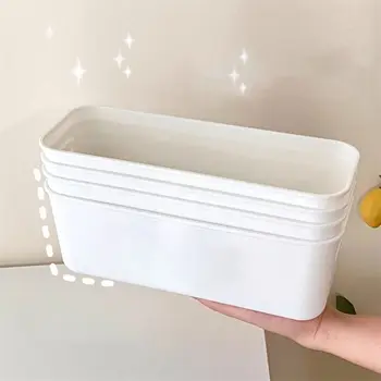 Scatola portaoggetti da tavolo impilabile portatile Contenitori per organizer da cucina senza copertura di grande capacità