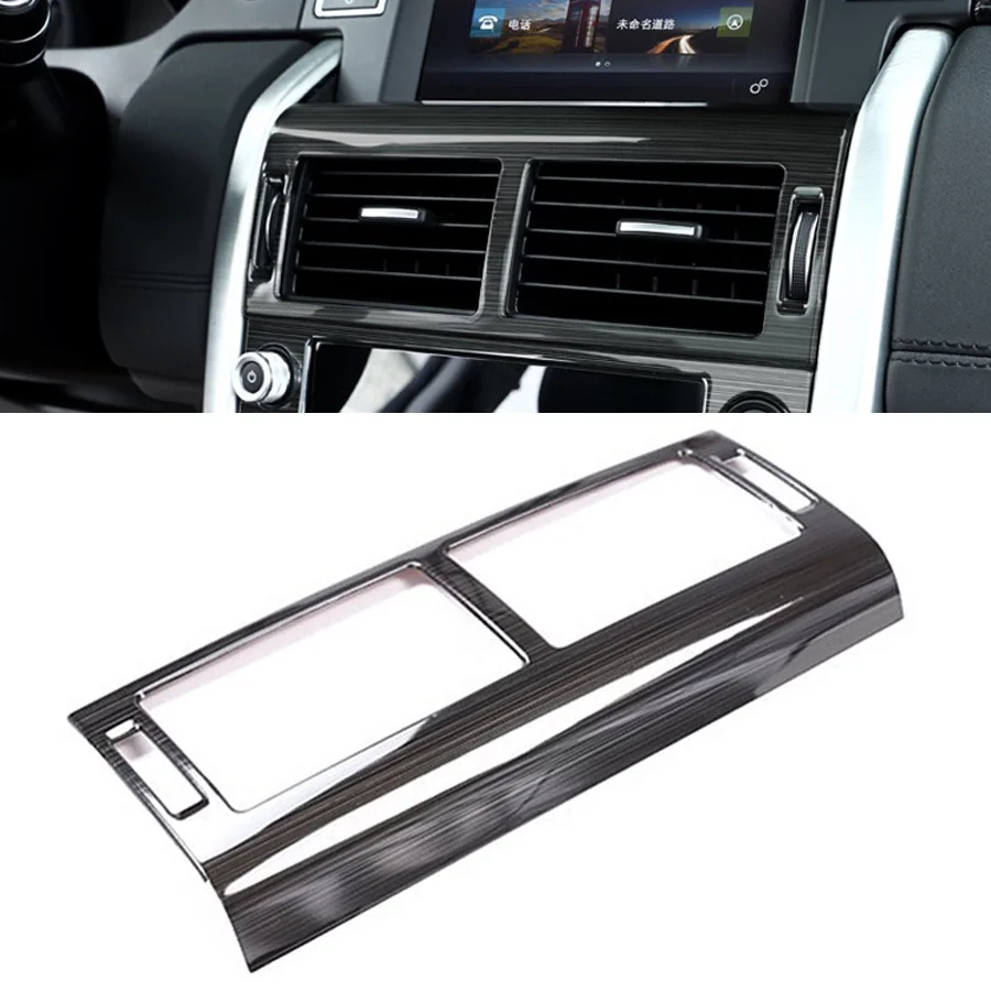 

Консоль из нержавеющей стали для кондиционирования воздуха, черная, черная, для Land Rover Discovery Sport 2015-2017 2018 2019