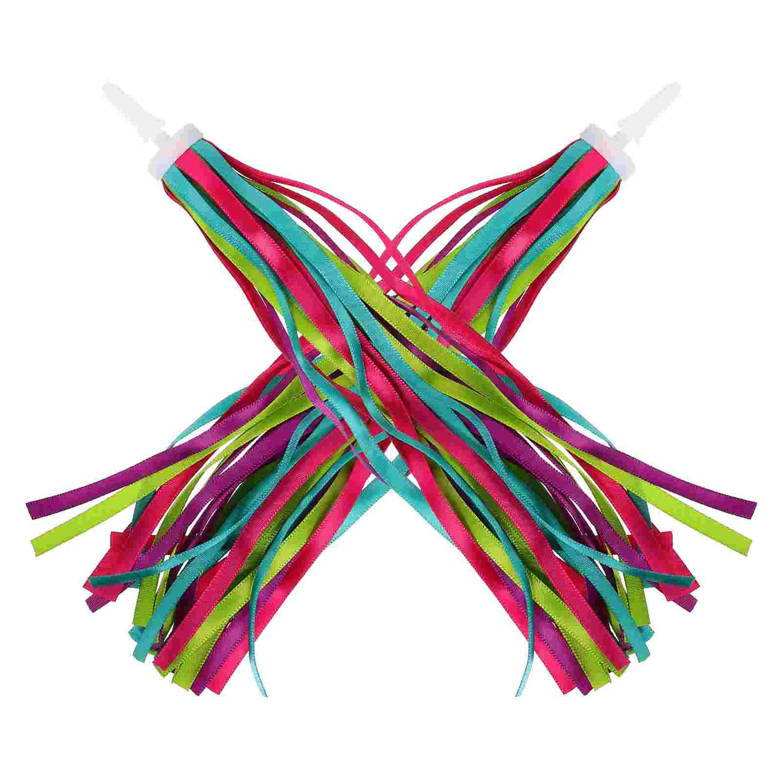 

1 Pair Tassel Ribbon Scooter Bike Handlebar Streamer Grips Tassel Girl Bike Decoration Bike Accessories for Toddler Children (