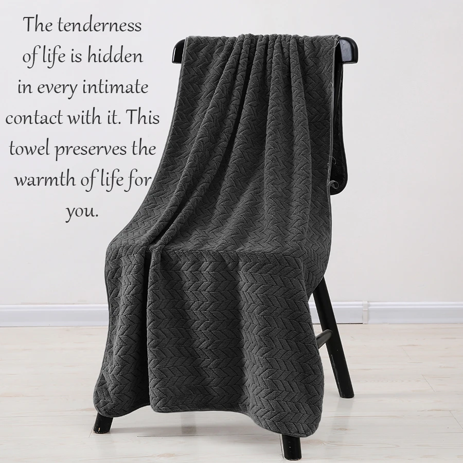 8-piece set [4 hand towels + 2 face towels + 2 bath towels] It&rsquo;s warm when you wrap it, and the size is super satisfying! Coral