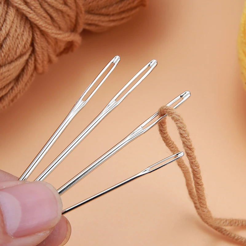 9 PCS Large Eye Blunt Sewing Needles Cross Stitch Knitting Needle Handmade Leather Embroidery Thread Needle Sewing Accessories - 3