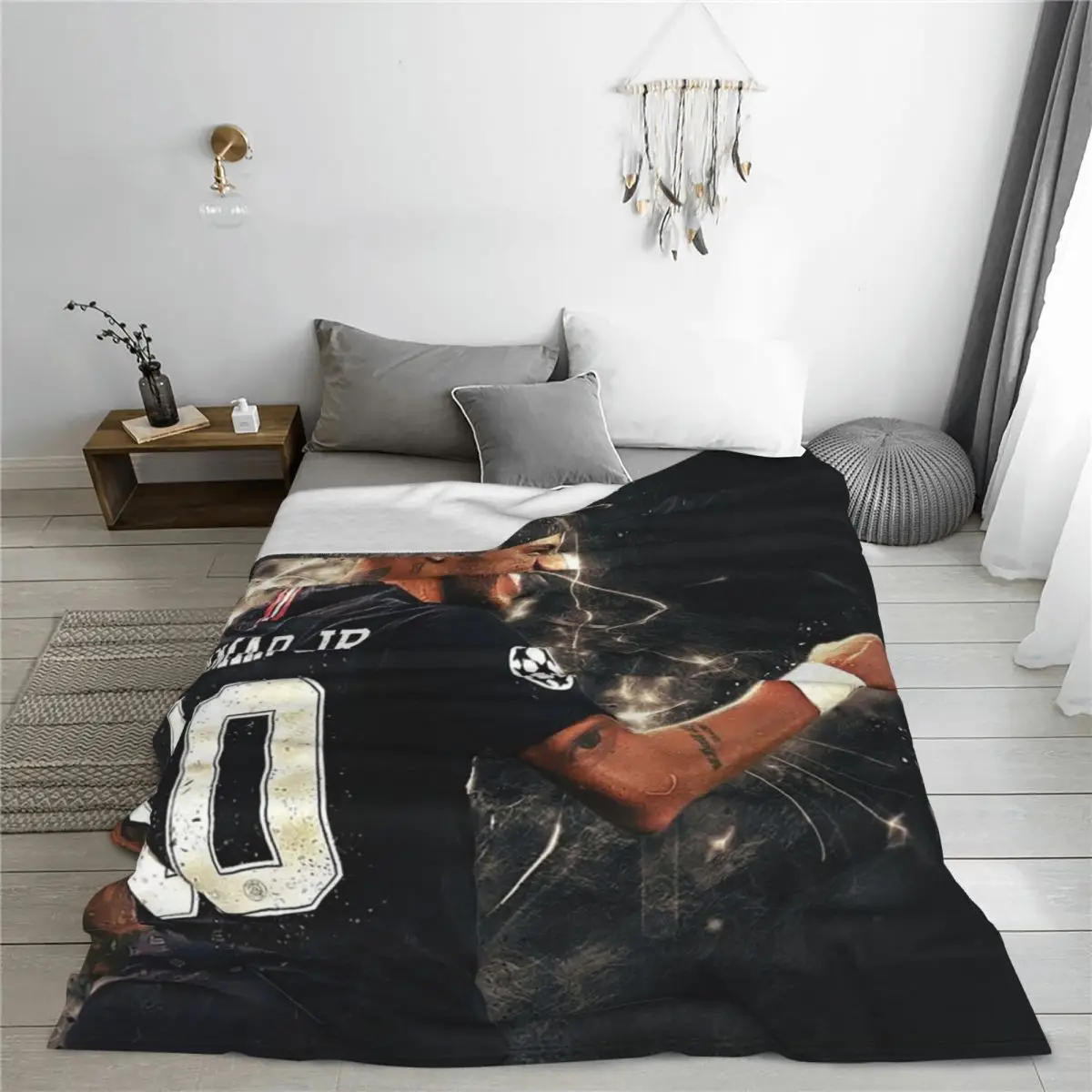 Neymar Art Blanket Fleece Warm Sofa Throw Blankets For Couch Bedding Outdoor Throws Bedspread Quilt 4