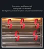 Automatic Rotation 4P Electric Vertical Nine Stick Gas Rotary Roasted Chicken Duck Oven Rotisserie Chicken BBQ Rotisserie Grill 4