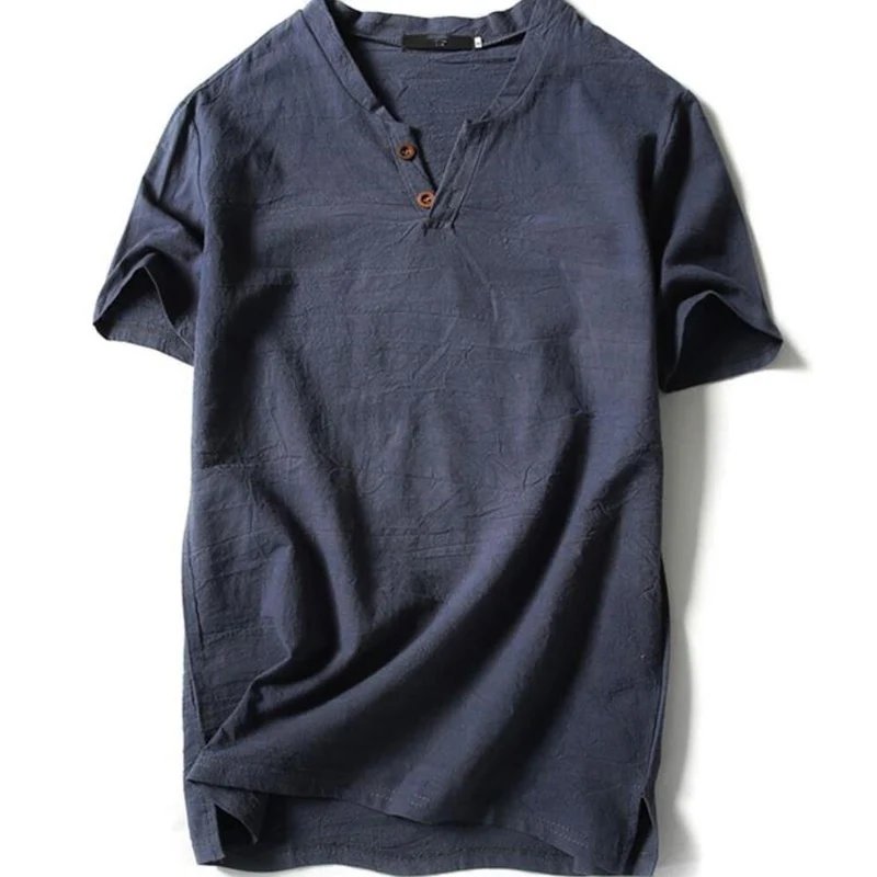 Plus size Summer men shirt 5XL 6XL 7XL 8XL 9XL 10XL linen short sleeve large size shirt men 5 color 4