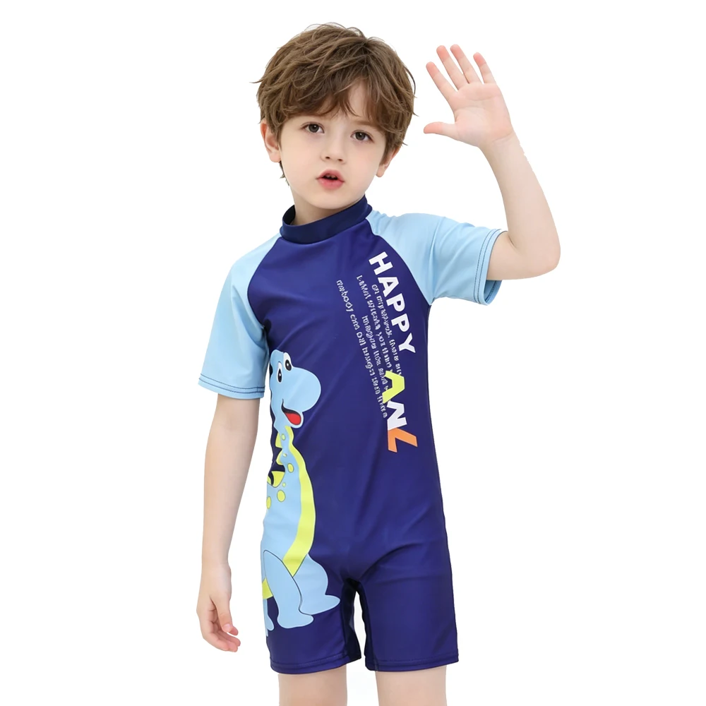 Children's Swimwear One-piece Swimsuit For Boys and Girls Little Kids Big Kids Sun Protection Hot Spring Unicorn Swimming Set - 3