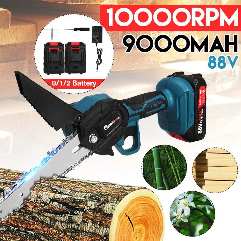 3000W 88VF 6 Inch Mini Electric Saw Chainsaw Garden Tree Logging Woodworking Tools Wood Cutters For Makita 18V Battery | Инструменты