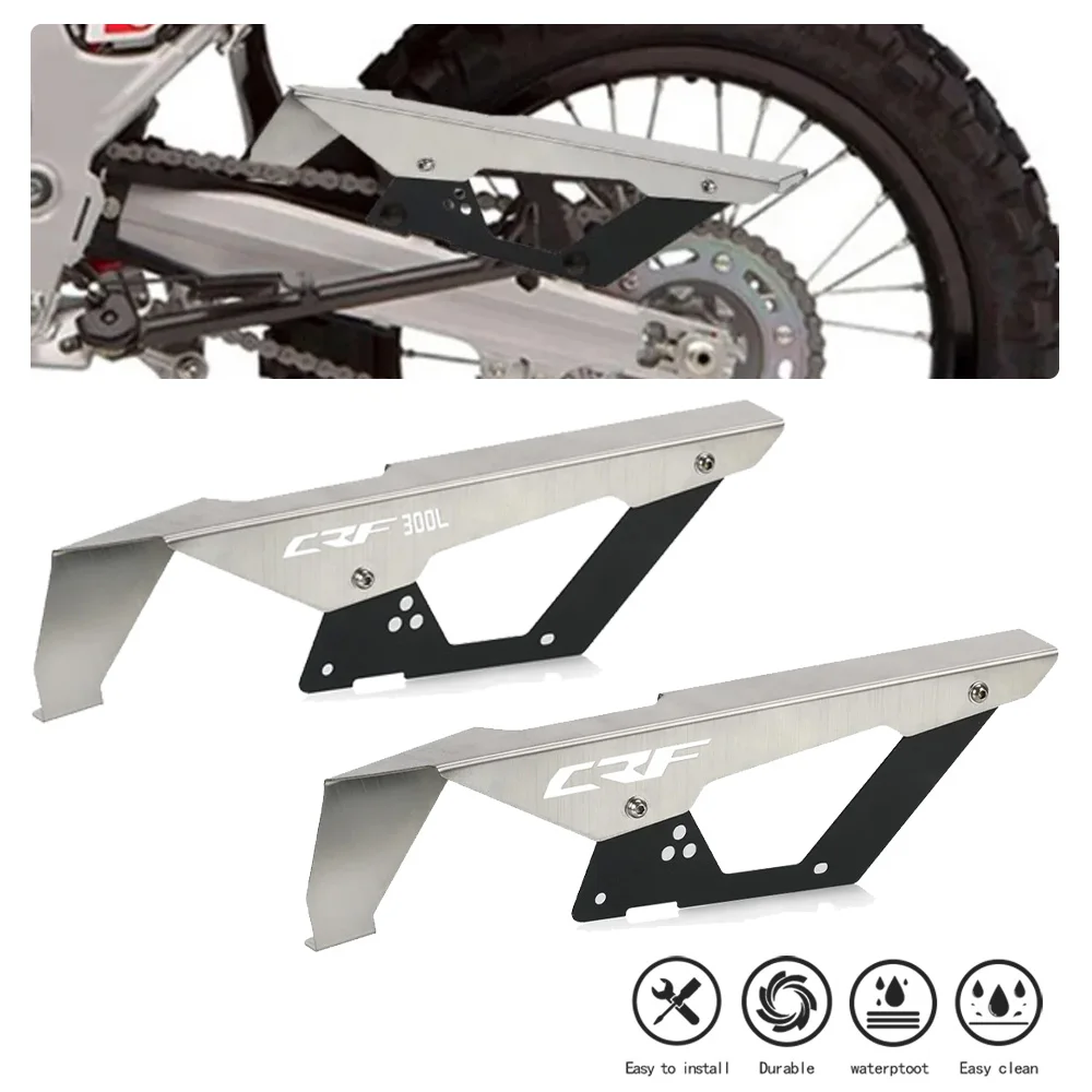 

Motorcycle FOR HONDA CRF 300L CRF300L ABS CRF 300 L Rally Back Drive Chain Cover Guard Protection 2021 2022 2023 2024 CRF300LS