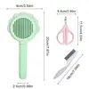 3 Pcs Pet Grooming Kit Pet Nail Clipper With Two Circular Cutting Holes Pet Hair Care Kit For Cat Owner Pet Lover Friend Family 6