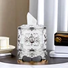 1PC cylindrical tissue box, European restaurant napkin set, household roll paper box 3